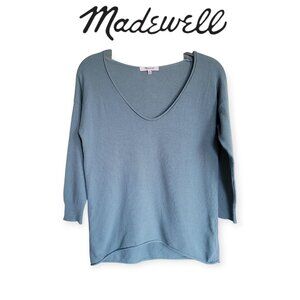 Madewell Spindrift Waffle Knit V-Neck Top XXS